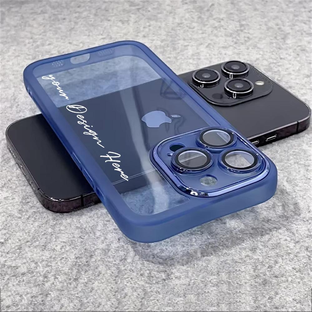 Customized Name Bumper Clear Phone Case For VIVO Vivo Y38 5G Y36 4G Y35 Y33T Y31 Y30 Y28s Y27s Y22s Y21T Y21s Y20s G Y20i 2021 Y20 Y19s Y18s Y17s