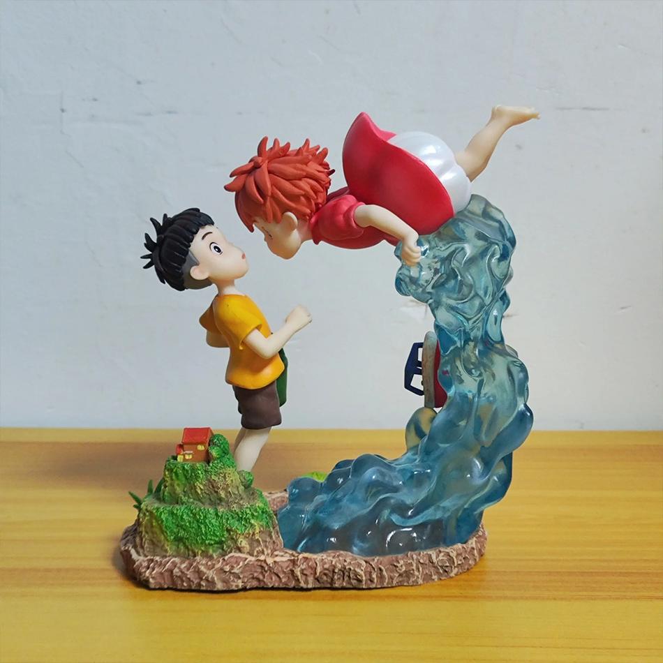 Anime Action Figure Ponyo On The Cliff Figure Ponyo Sousky Seagal Figure Pvc Gk Statue 15cm Model Doll Collection Toy Kid Gift
