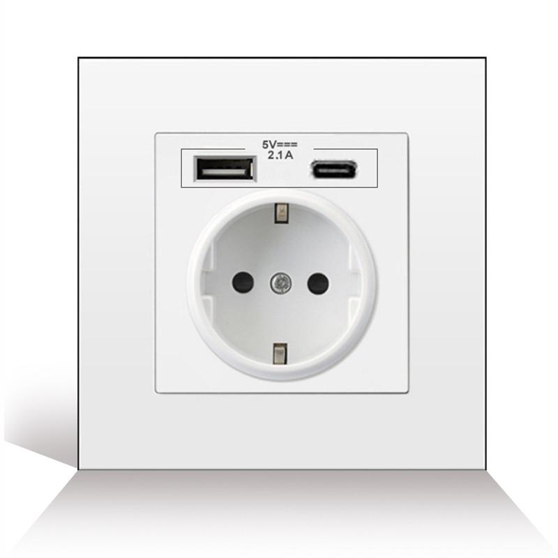 Европейский стандарт настенная розетка панель с круглым отверстием панель розетка