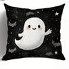 Spooky Cute Ghost Pattern Halloween Pillowcases for Haunted Decor! Sofa Cushion Cover Holiday Party Decoration Gift