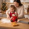 Elk Fondant Cutter Christmas Cookie Cutter, Push Type Integrated Baking Mold, Plastic Gingerbread Man Mold Clay Decorating Tool for Holiday