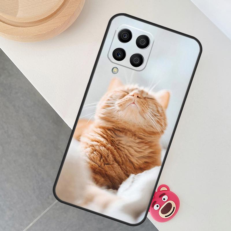 Cute Cat Animals Kitten Case For Samsung Galaxy M12 M32 M52 M15 M35 M55 M31 M56 M36 M16 M06 M13 M33 M53 M14 M34 M54