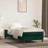 Box Spring Bed Frame Dark Green 90 x 190 cm Velvet