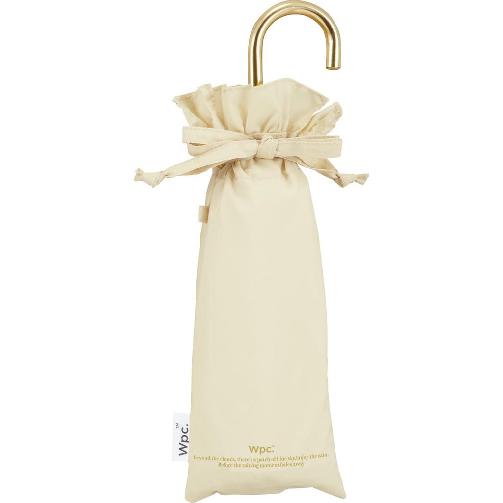 Складной Женственный И для Солнца, и Милый, и Золотой Wpc. Зонт, С оборками, Мини, Бежевый, 50 см, Женский, Дождевой, Как у взрослого, Классический, Ручка, Стильный, Симпатичный,