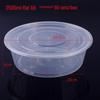 Ronghe Одноразовые круглые контейнеры для еды с плоскими крышками - 90 наборов