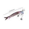 Fish Keychain Acrylic Fishing Lure Keychain Backpack Pendant Fishing Gifts for Men
