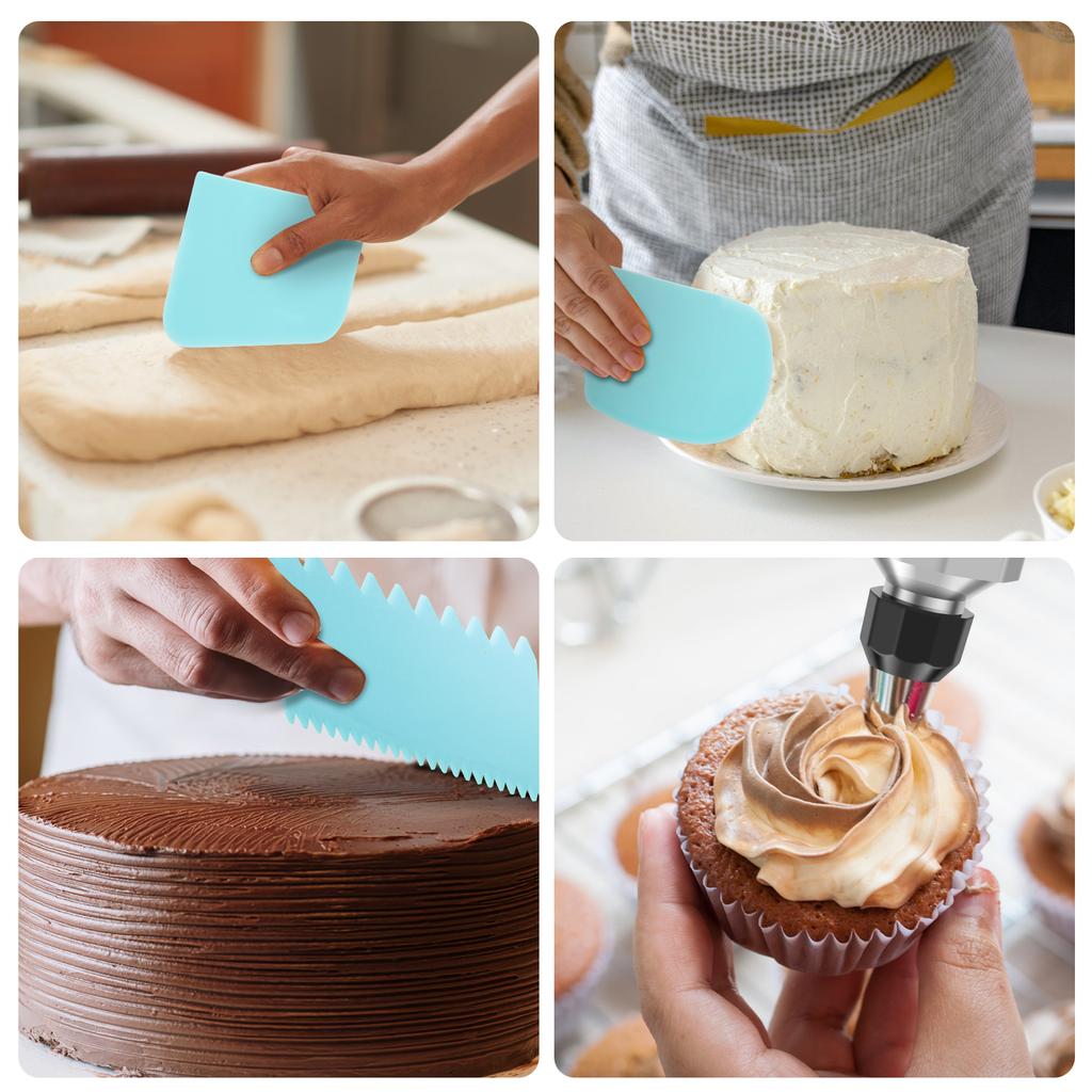 Шприц для украшения тортов DIY Насадка для украшения кексов Приготовление глазури для десерта Десертные печенья Инжектор для кремовой начинки
