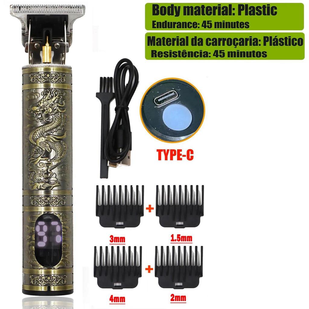 Dragon Vintage T9 беспроводные профессиональные машинки для стрижки волос электрические триммеры для мужчин машинка для стрижки волос бритва