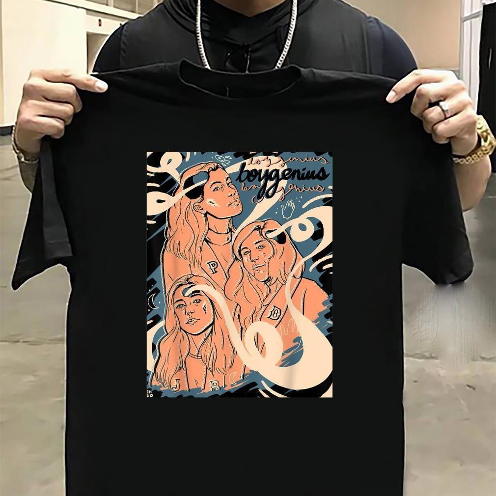 New Rare Boygenius Band Cotton All Size Unisex Black Tee Shirt MC789