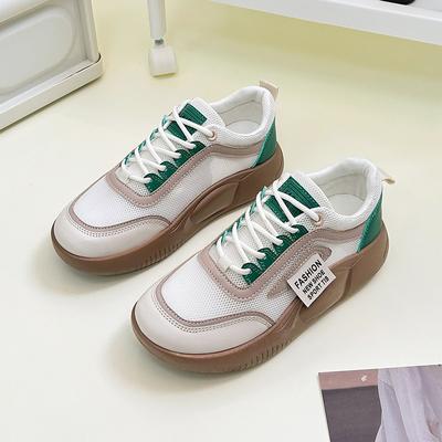 Ins корейская версия сетчатые белые туфли женские летние 2024 новые студенческие сетчатые туфли повседневные дышащие туфли для доски CR680-1