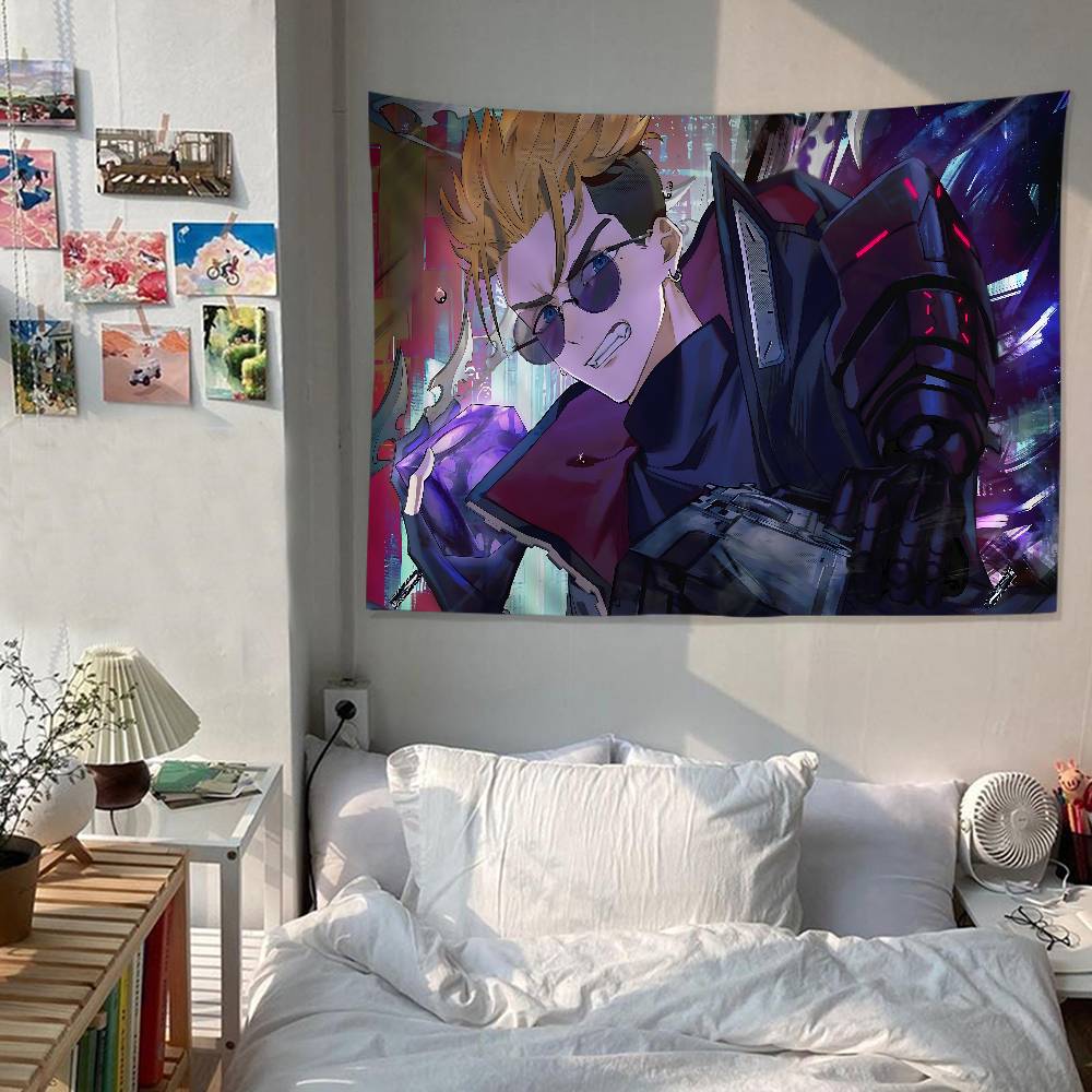 Аниме Trigun Stampede Гобелен Арт-печать Японский настенный гобелен Аниме Настенное панно Домашний декор