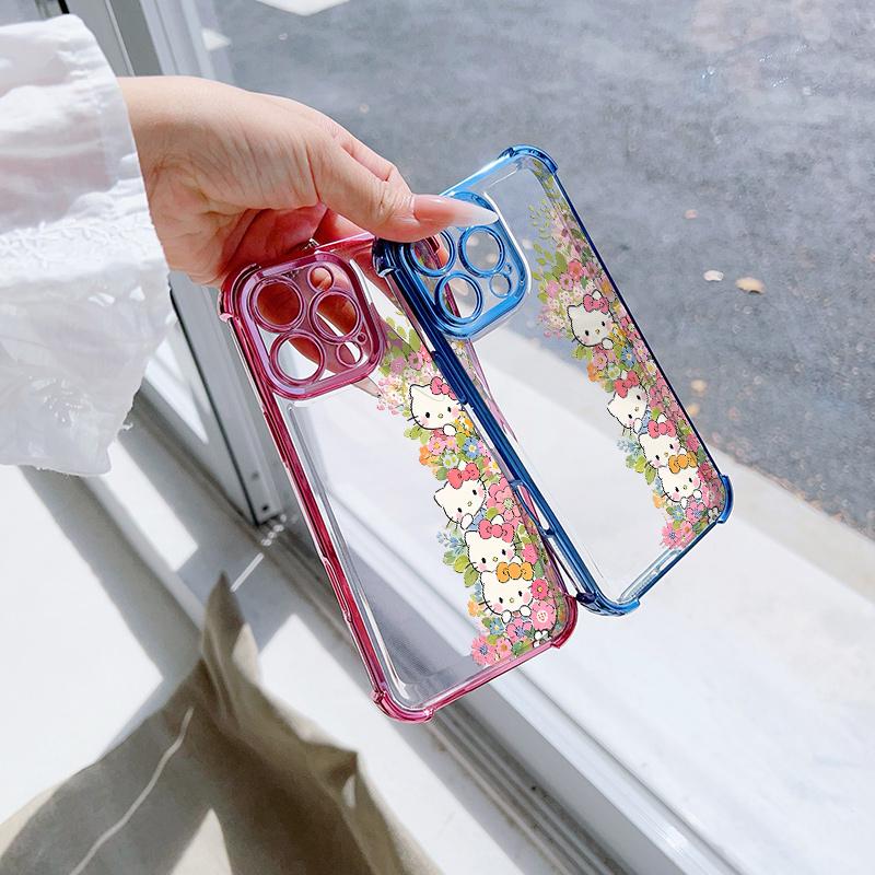 Transparent Hello Kitty Phone Case For Samsung A57 5G A56 A55 A16 A54 A53 A37 A35 A15 A06 A36 A12 A23 A34 A22 A52 A73 5G Casing