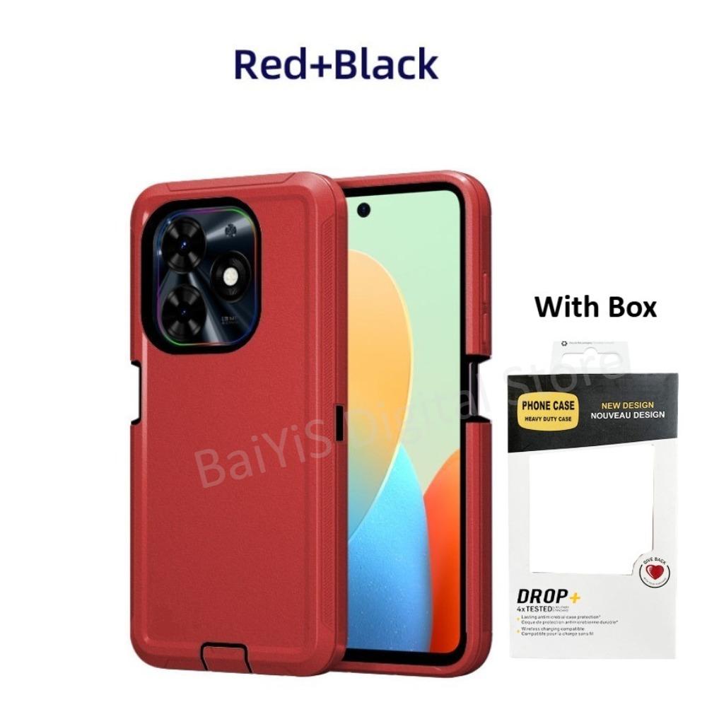 OTT Defender 3-слойный защитный чехол для Tecno Spark 10C 10 Pro 20 Pro 20C 30C 40C 40 G0 2025 2025 2025 Ударопрочный гибридный чехол