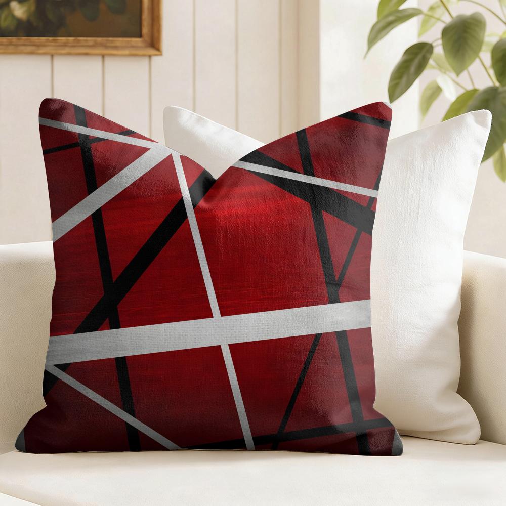 VVan HHalen Rock Cushion Cover Eco Linen Pillow Case DoubleSided Print Breathable Durable Zipper Home Decor Gift