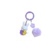 Cute Cartoon Rabbit Plush Ball Keychain With Spring Coil For Phone Earphone Bag Charm Pendant Accessory