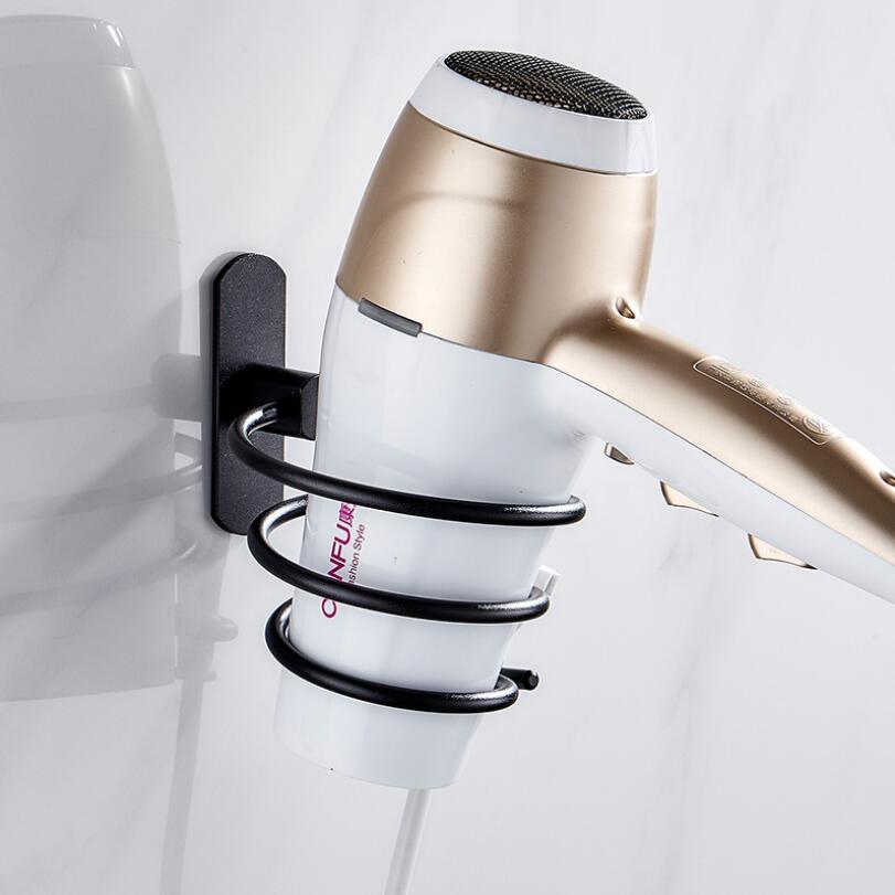 Полка для фена, алюминиевый настенный держатель для ванной комнаты, полка для хранения