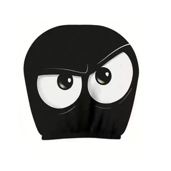 Skull Car Headrest Covers Spooky Print Auto Seat Head Rest