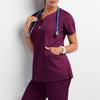 Women's Short Sleeve Scrub Top - Nurse/Surgeon Workwear T-Shirt Gown