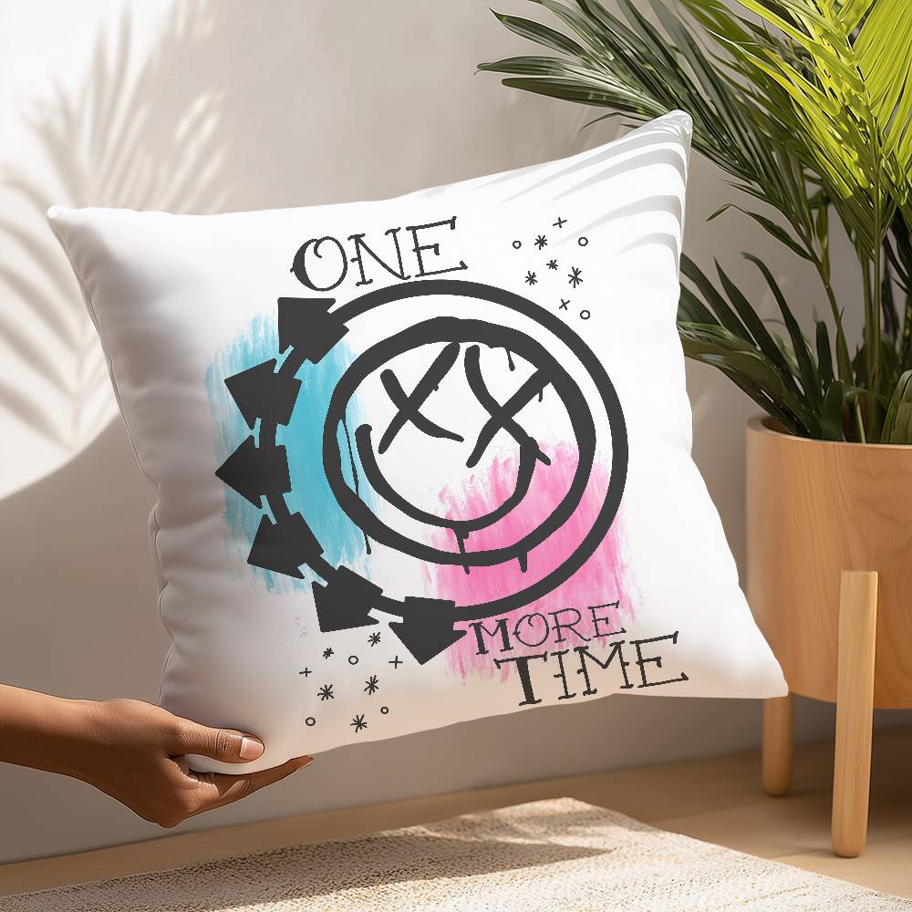 Чехол на подушку от панк-группы B-Blink-182, квадратный, двусторонний принт, чехол для подушки на диван, домашний декор спальни, подарок