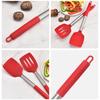 2Pcs Silicone Spatula Slotted Food Grade Heat Resistant Dishwasher Safe Frying Fish Eggs Non-stick Pot Cooking Turner Cookware Utensils Kitchen