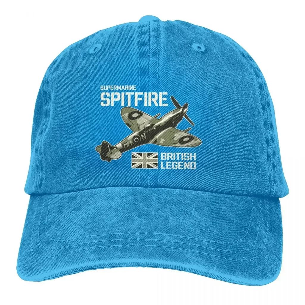 Summer Cap Sun Visor Fighter Aircraft RAF Plane WW Aeroplane British Caps Spitfire Cowboy Hat Peaked Trucker Dad Hats