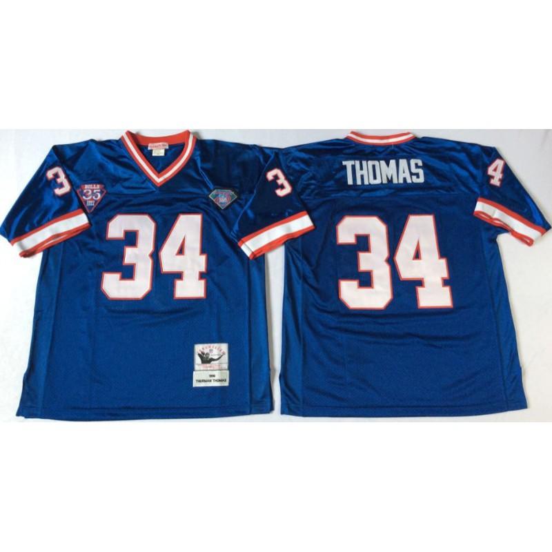 Buffalo Bills NFL Retro Jersey 12 34 Hall Of Fame Style Football Uniform Men Women Sportswear