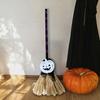 Парящая метла на Хэллоуин высотой 31,5 дюйма, электрическая метла ведьмы, анимированная танцующая метла с LED-подсветкой для домашнего напольного декора