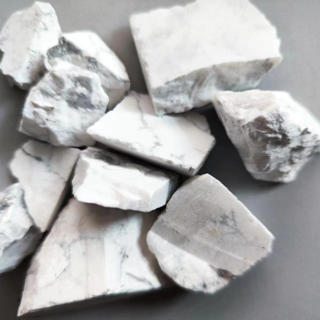 Natural Decor Howlite Rough Raw White Turquoise Crystal Decorative Stone Reiki Enhance Your Home Room Decoration Stone