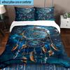Dreamcatcher Fantasy Flowers 3pcs Bedding,Including 1pc Duvet Cover And 2pcs Pillowcases Perfect for Christmas,Ideal for Bedroom, Dormitory