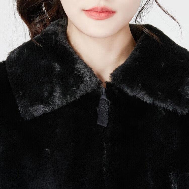 Nike Женская длинная куртка из искусственного меха (Азия) Черная женская уличная одежда DQ6839-010