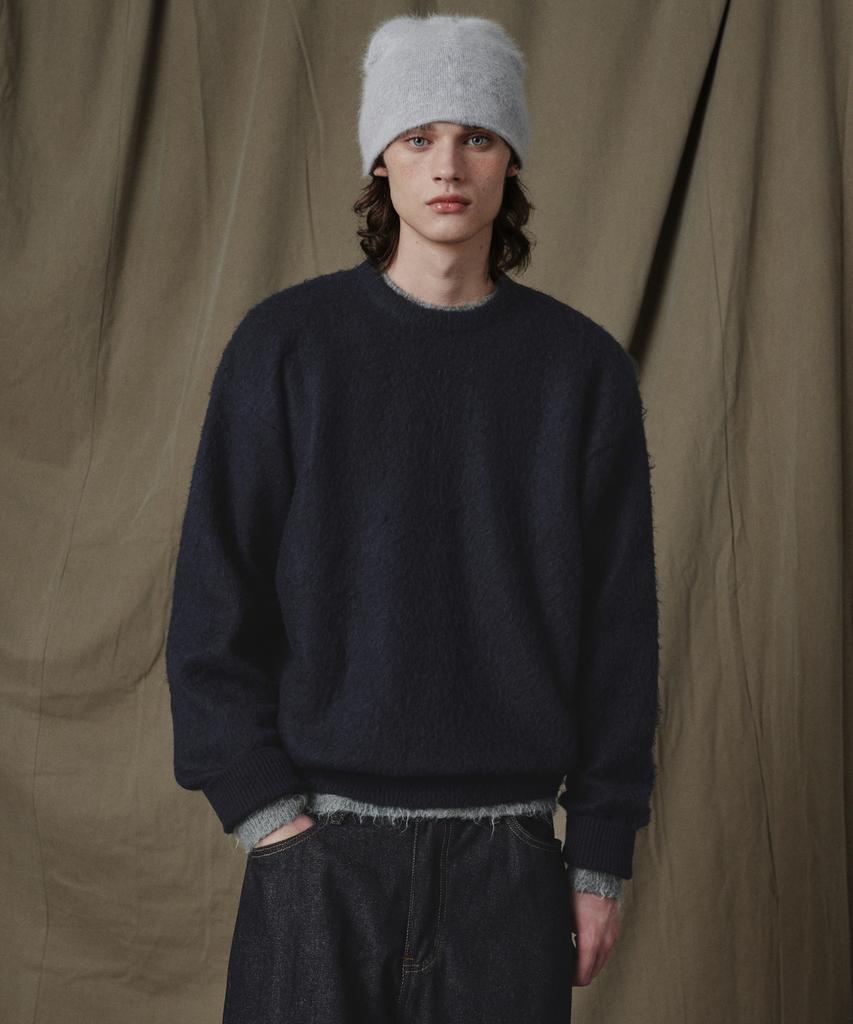 GLW Oversized Brushed Knit Navy