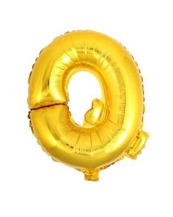 Balon Foliowy Litera Q Złoty 45 Cm 1 Szt.