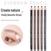 1818 Водостойкий Стойкий Карандаш для Бровей с Выдвижным Грифелем: Не размазывается, устойчив к поту, подходит для начинающих, наносится одним движением, отклеивается.