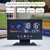 Интеллектуальные погодные часы, цветной экран рабочего стола, метеорологический календарь, измеритель температуры и влажности, электронный будильник с голосовым управлением