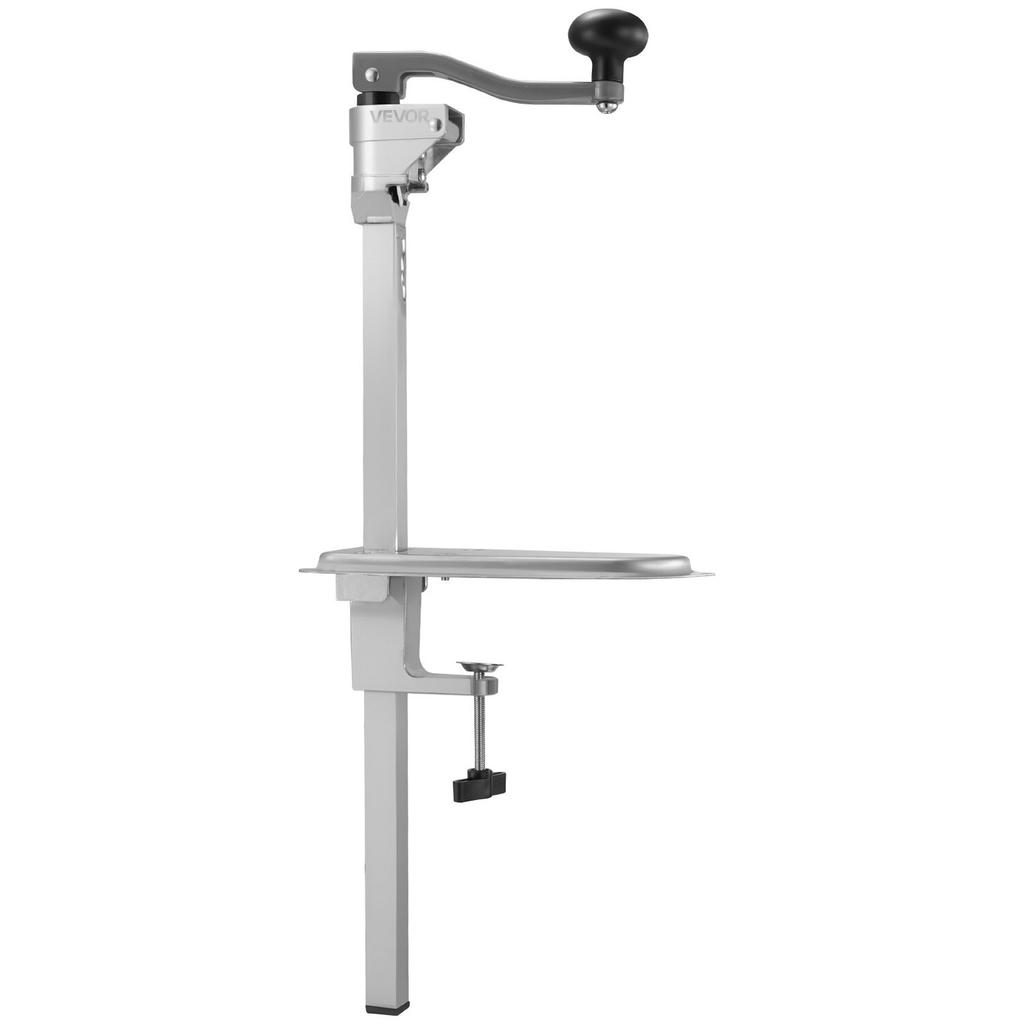 Commercial Can Opener, Heavy-Duty Manual Tabletop Cans Opener for Cans Up to 300 mm Height, Height-Adjustable Can Openers Fixed with Screws & Table