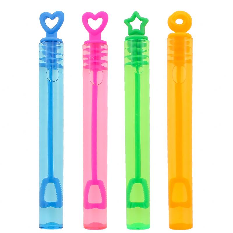 Heart-Shaped Mini Bubble Wand - Portable Star Shaped Blower for Kids