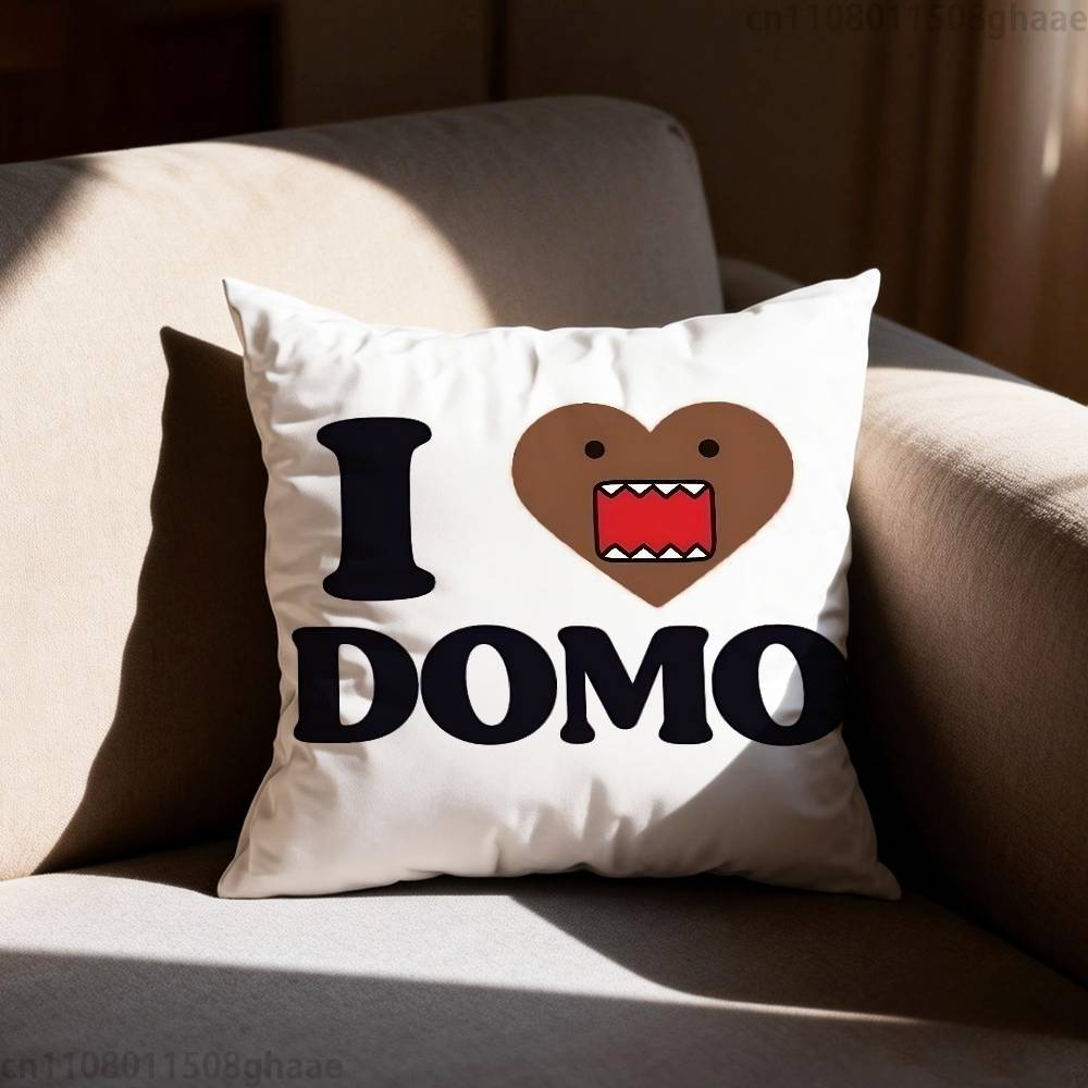 Милая Забавная Мультяшная Наволочка Domo для Гостиной, Дивана, Подушки, Спальни, Кровати, Домашний Декор