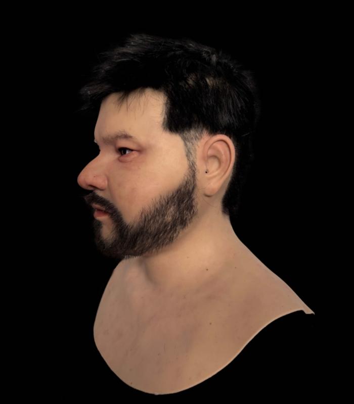 Ultra-Realistic Male Silicone Mask (with Hair and Beard) for Daily Wear Film & TV Production Classic Halloween Easter