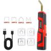 USB Rechargeable Plastic Welder Upgrade Handle Cordless 400PCS Hot Staple Gun LED Plastic Welding Car Bumper Repair Kit