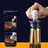 2 In 1 Silicone Dropper Measuring Oil Dispenser Bottle Glass Olive Oil Dispenser Bottle With Silicone Brush Cooking Kitchen Tool