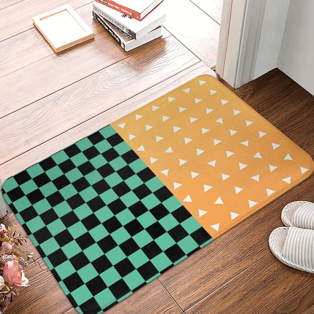 Demon Slayer Floor Door Bathroom Kitchen Mats Anti-Slip Indoor Doormat Garage Entrance Rug Carpet Footpad