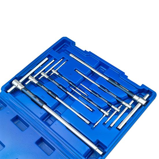 2/2.5/3/4/5/6/8/10 мм Велосипедный Т-образный шестигранный ключ 3-сторонний Т/L-образный со скользящим верхом и вращающейся гильзой Шестигранный ключ Инструменты для ремонта и обслуживания велосипеда