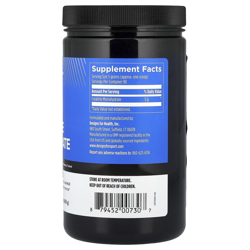 Designs For Sport®, Creatine Monohydrate, 450G (1Lb)