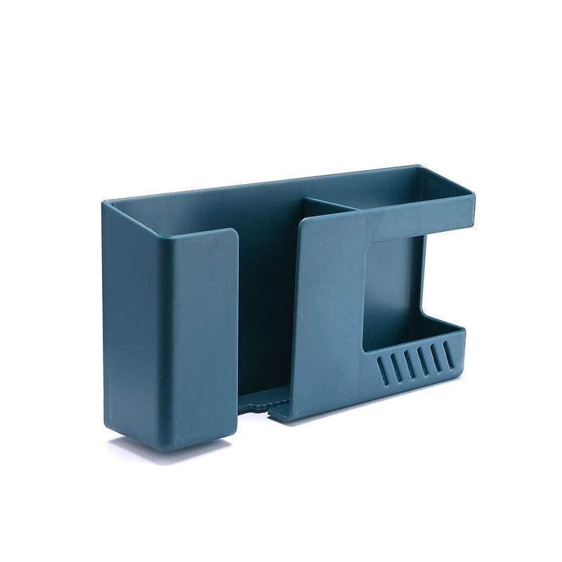 2 в 1 Настенный ящик для хранения с дистанционным управлением для мобильного телефона Многофункциональная стойка для хранения без ударов Настенные держатели для хранения мусора