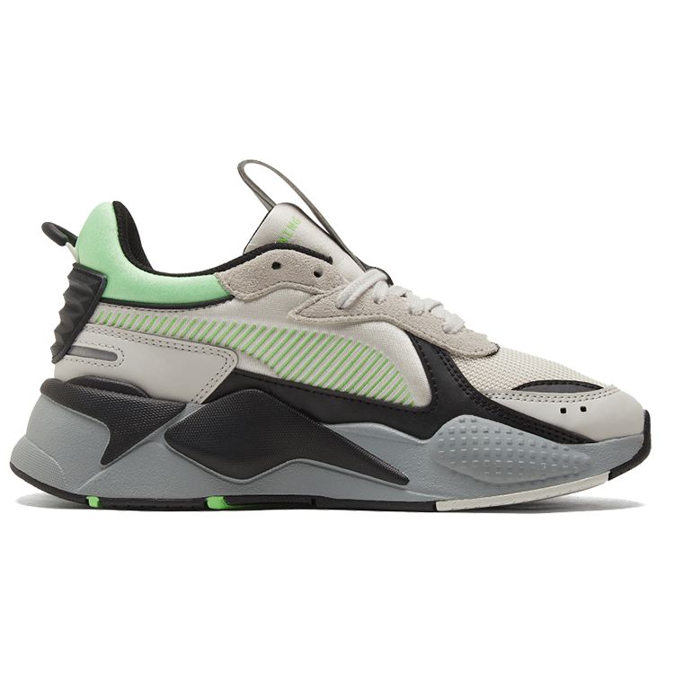 Puma RS-X Mix Colorblock — Кроссовки унисекс Nimbus Cloud Green Grey Black 380462-04