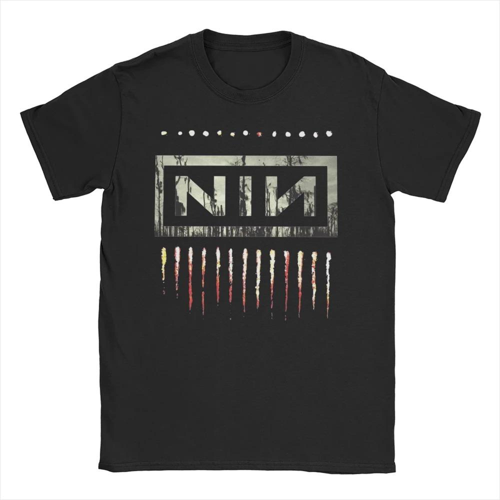 Nine Inch Nails NIN Rock Band Casual Tshirt Luxury Brand for Men and Women Top