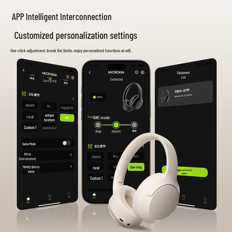 Беспроводная игровая гарнитура MICRO KIA BST-910 HiFi с активным шумоподавлением