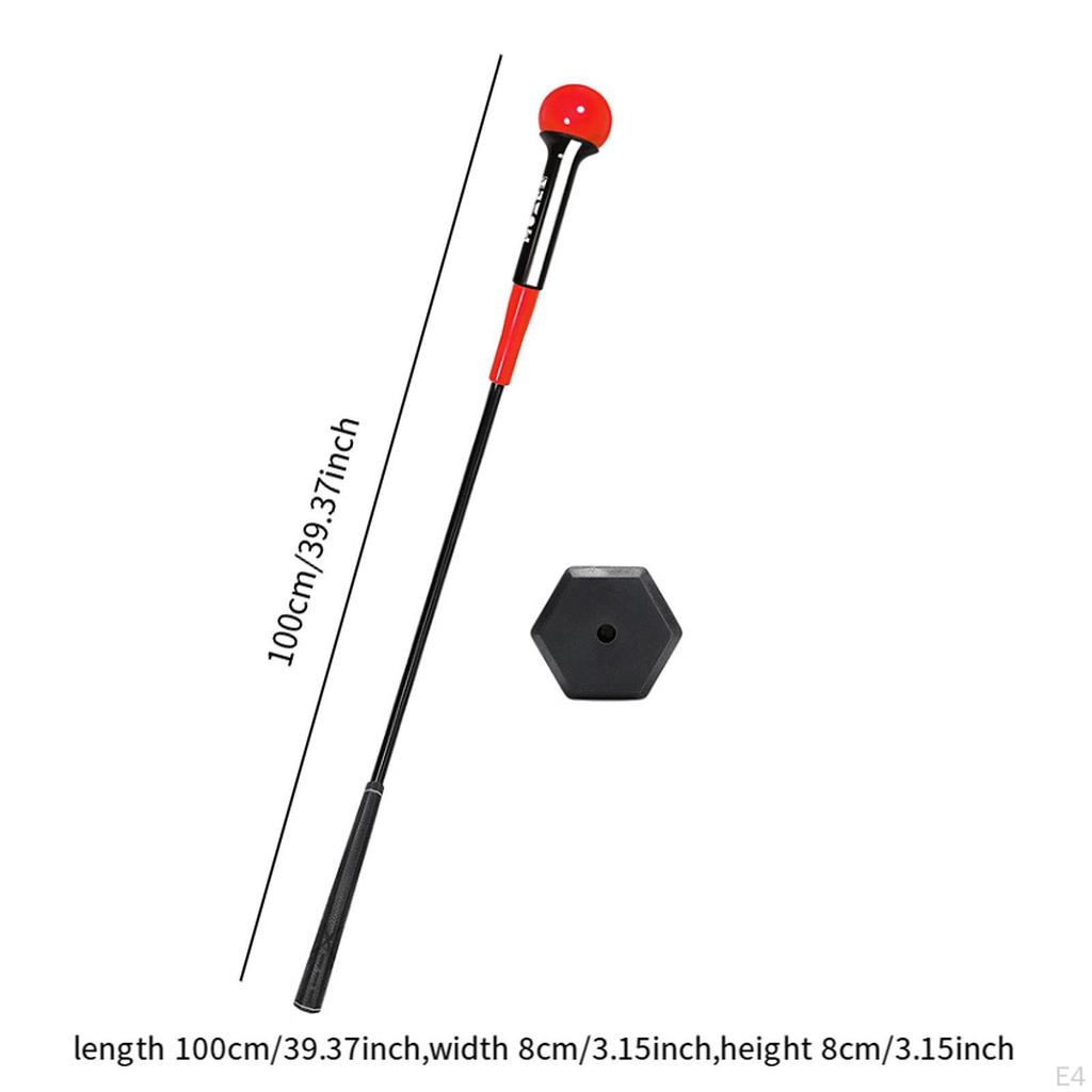 Golf Swing Trainer Practice Club Non Slip Warm Up Stick Training Aid for Balance Rhythm Position