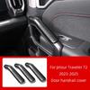 Carbon Fiber Overlay Interior Cover for Jetour Traveler T2 2023 2024 2025 Central Gear Panel, Door Handrail, Air Outlet Frame