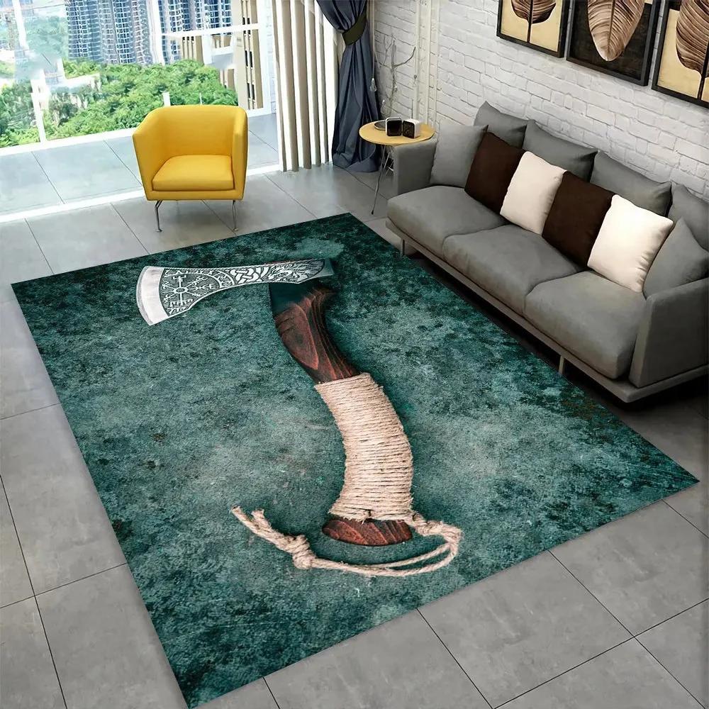 Скандинавская мифология викингов, ковер Одина Валгаллы, ковер для дома, гостиной, спальни, дивана, коврик для двери, декор, детский коврик, нескользящий напольный коврик